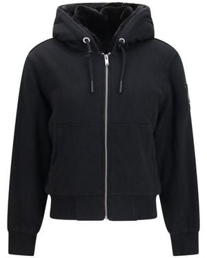 Moose Knuckles Black Cotton Sweatshirt