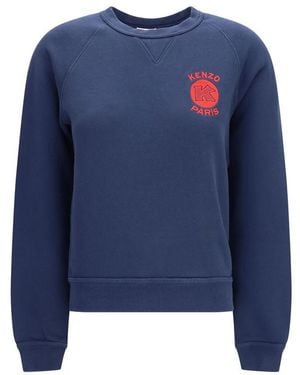 KENZO Blue Cotton Sweatshirt