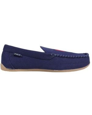 Ralph Lauren Blue Textile Slippers