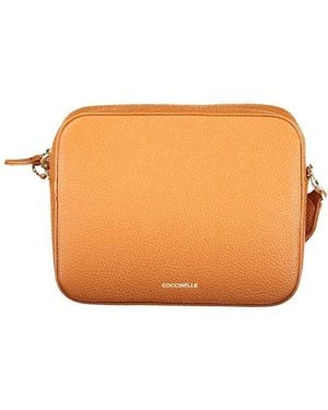 Coccinelle Arancione Leather Handbag - Orange