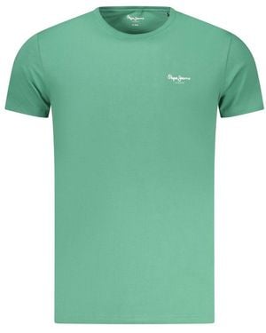 Pepe Jeans Verde Cotton Men's T - Green