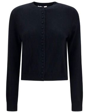 Lisa Yang Black Cashmere Cardigan - Blue