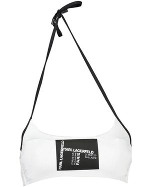 KARL LAGERFELD White Polyamide 's Swimsuit - Black