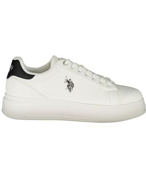 U.S. POLO ASSN. Bianco Polyester Uomo Trainer - White