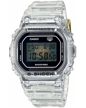 G-Shock White Resin Watch - Metallic