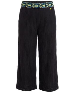 Trussardi Black Polyamide Trousers