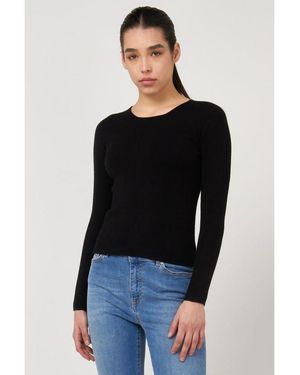Gas Black Viscose Sweatshirt