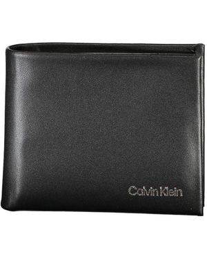 Calvin Klein Black Polyurethane Men Wallet