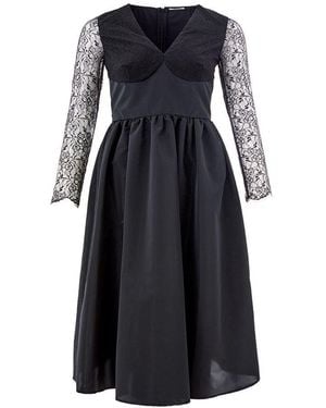 Lardini Black Polyester Cocktail Dress