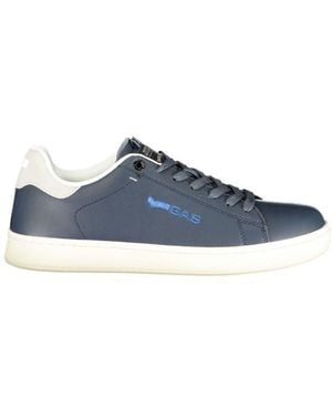 Gas Blue Polyurethane Men Trainer