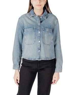 ONLY Light Blue Cotton Blouse