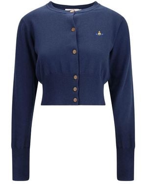 Vivienne Westwood Blue Cotton Cardigan
