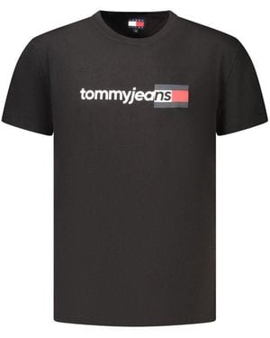 Tommy Hilfiger Black Cotton Men's T