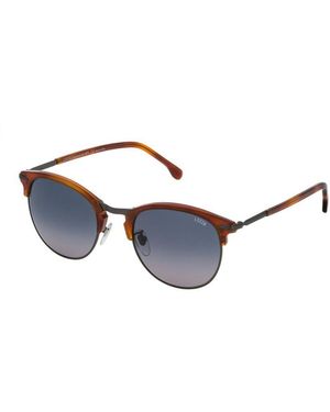 Lozza Brown Acetate Sunglasses - Blue