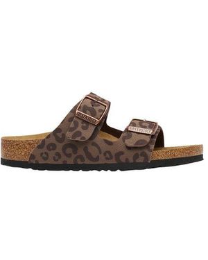 Birkenstock Brown Synthetic Flat Sandals