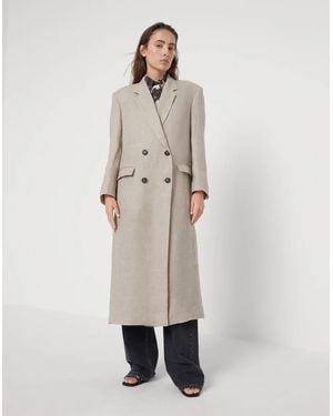 Brunello Cucinelli Beige Linen Coat - Natural