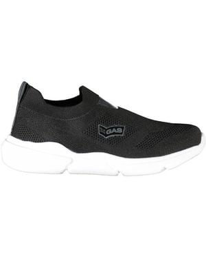 Gas Black Polyester Trainer