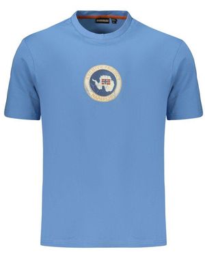Napapijri Azzurro Cotton Men's T - Blue