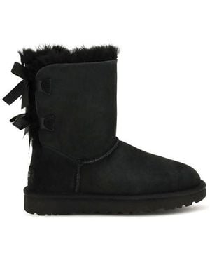 UGG Black Calf Leather Bos Taurus Boots