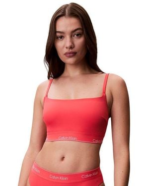 Calvin Klein Orange Recycled Polyester Bikini - Red