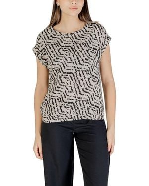 Street One Bicolor Viscose Shirt - Black
