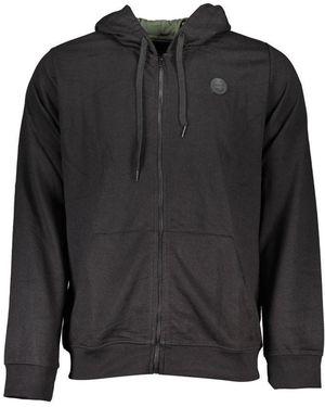 Gianmarco Venturi Black Cotton Men's Hooded Sweatshirt