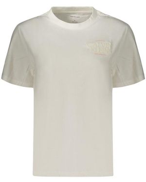 Calvin Klein White Cotton 's T - Gray