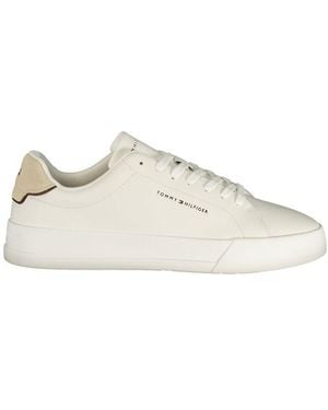 Tommy Hilfiger Bianco Polyurethane Men Trainer - White
