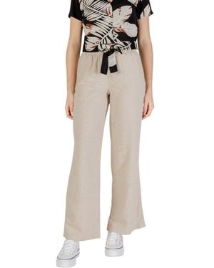 ONLY Beige Linen Pant - Natural