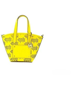Michael Kors Kimber Small Daffodil Leather 2 - Yellow