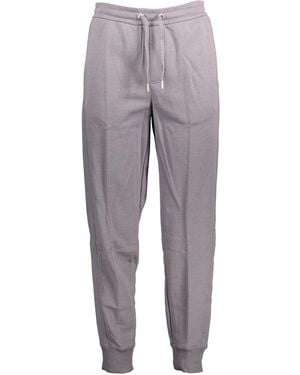 Calvin Klein Grigio Cotton Men Sport Trouser - Grey