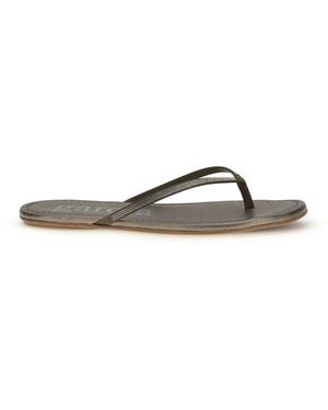 Pedro Garcia Bicolour Crystals Flat Sandals - Multicolour