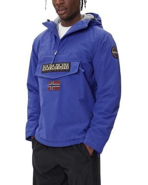 Napapijri Blue Polyamide Shell Jacket