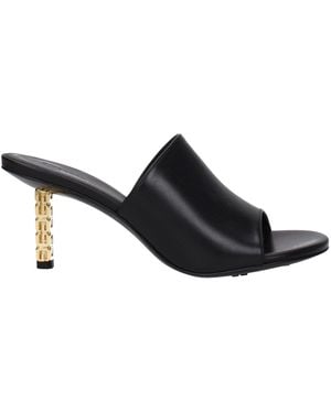 Givenchy Black Leather Sandal