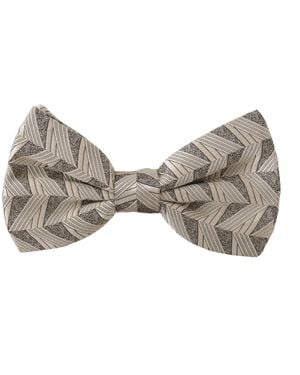 Dolce & Gabbana Elegant Silk Bow Tie - Metallic
