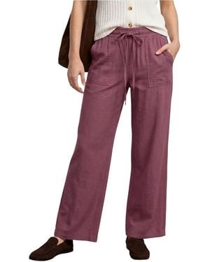 Street One Pink Viscose Casual Pants - Red