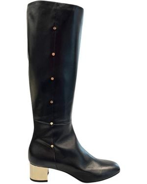 Borbonese Black Leather Boot