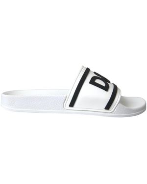 Dolce & Gabbana Sandals Rubber Beachwear Shoes - Multicolor