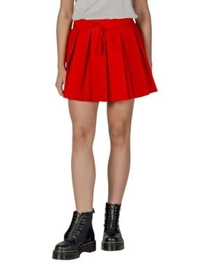 ONLY Red Recycled Polyester Skirt