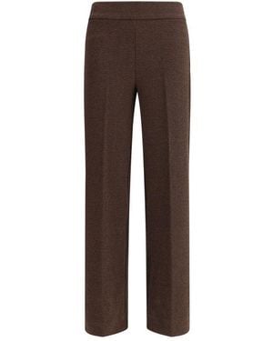Avenue Montaigne Bouclé Pants - Brown