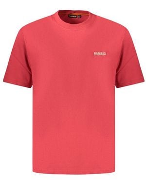 Napapijri Rosso Cotton Men Shirt - Pink