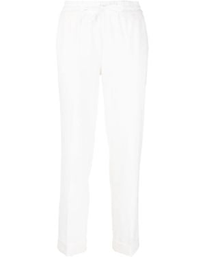 P.A.R.O.S.H. P.A.R.O..H. Tapered Drawstring Pants - White