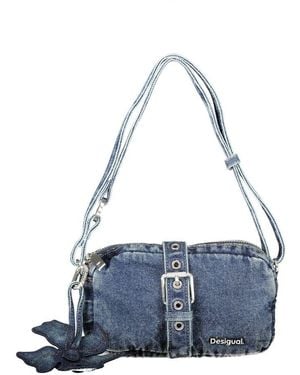 Desigual Blue Cotton Handbag