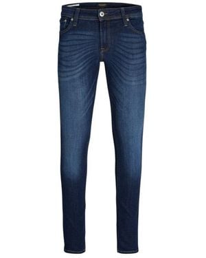 Jack & Jones Blue Cotton Skinny Jeans