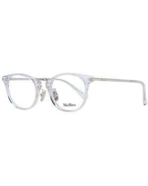 Max Mara White Plastic Glasses (frames) - Metallic