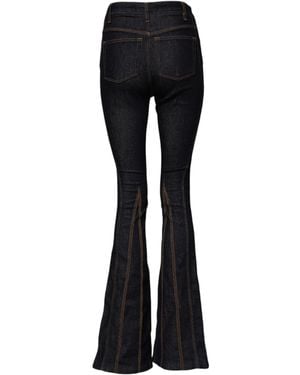 Dolce & Gabbana Black Cotton Mid Waist Bootcut Denim Jeans