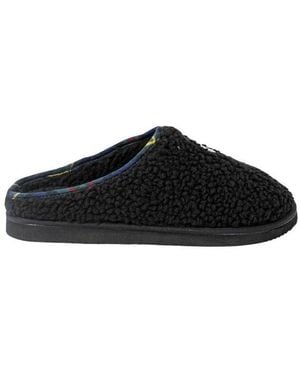 Ralph Lauren Black Cotton Slippers