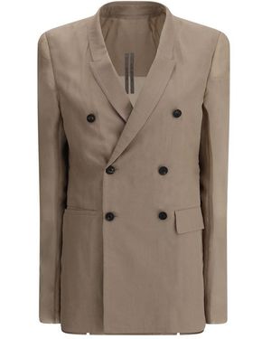 Rick Owens Double-Breasted Blazer - Brown