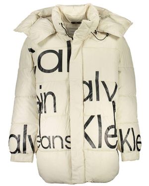 Calvin Klein Polyester Jacket - Natural