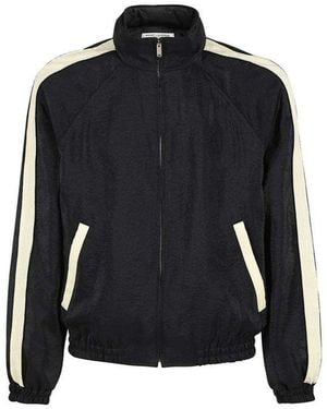 Saint Laurent Black Polyamide Bomber - Blue
